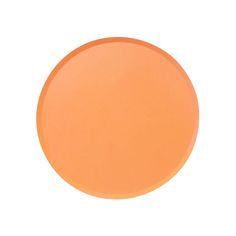 an orange frisbee on a white background