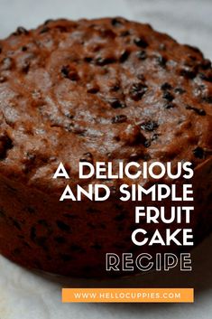 a delicious and simple fruit cake recipe