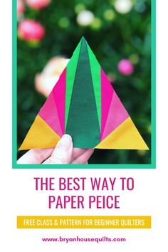 the best way to paper piece for beginners