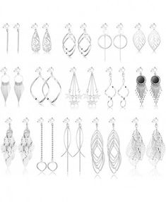 【Earrings for Women Dngle】 You can get 15 pairs women clip on dangle earrings in one order, including hallow hoop dangle earrings, tassel earrings, long bar earrings, celtic knot earrings, leaf earrings and so on. Different styles of non pierced earrings provide different choices for your daily wear. Affordable clip on earrings set, you are worth buying. 【Hypoallergenic Earrings Set】 Size is shown in the second picture. The earrings are made of high-quality copper, electroplated gold or w... Earrings Celtic, Earrings For Teens, Long Bar Earrings, Earrings Tassel, Celtic Knot Earrings, Non Pierced Earrings, Hoop Dangle Earrings, Piercing Earrings, Earrings For Sale