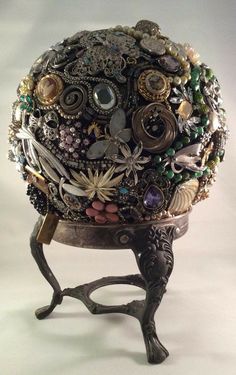 a large metal object with lots of buttons and other things on it's surface