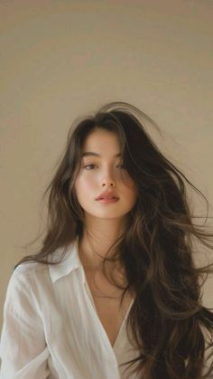 Korean Women Hairstyle, Natural Eye Makeup, Hairstyles For Short Hair, Asian Hair, American Beauty, Dream Hair, Aesthetic Hair, Ponytail Hairstyles, Hair Goals