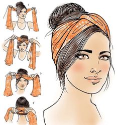 Hair Videos, Head Scarf