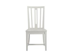 a white wooden chair on a white background