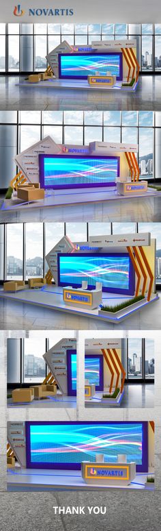 several different views of an airport terminal