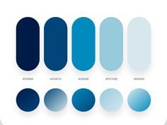 the different shades of blue are shown in this graphic style, and each color is similar to