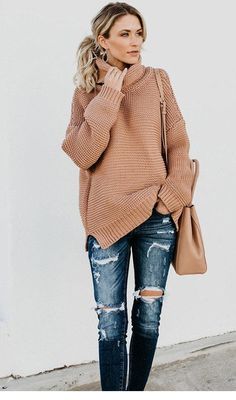 Oversize Pullover, Oversized Turtleneck Sweater, Oversized Turtleneck, Solid Sweaters, Ladies Turtleneck Sweaters, Turtle Neck Sweater, Stylish Sweaters, Knit Turtleneck Sweater, Warm Sweaters