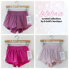 Description: Lululemon "Ombr Purple & Pinks" Hotty Hot Lined Short 2.5" Bundle. Hr & Lr Short Bundle Includes: Lululemon Hotty Hot High-Rise Lined Short 2.5" In Velvet Dust (Vlvd). Lululemon Hotty Hot Low-Rise Lined Short 2.5" In Sonic Pink (Sncp). Lululemon Hotty Hot High-Rise Lined Short 2.5" In Flush Pink (Fusp). Made Of Swift Fabric. Has A Built-In Liner. Sold Out. Additional Photographs Of All Shorts Can Be Found In Their Individual Sale Listings In My Boutique. This Bundle Is Excluded From Lululemon Tennis Skirt, Lululemon Running Shorts, Sell On Poshmark, Lululemon Speed Up Shorts, Lululemon Hotty Hot Shorts, Hot Short, Hotty Hot Shorts, Shorts Lululemon, Low Rise Shorts