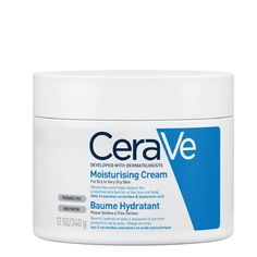 Cerave Moisturising Cream for Dry to Very Dry Skin Cerave Moisturizer, Face Moisturizer For Dry Skin, Hyaluronic Acid Moisturizer, Dermatologist Recommended Skincare, Cerave Moisturizing Cream, Baby Cheeks, Clean Blackheads, Dry Skin Body, Cream Body