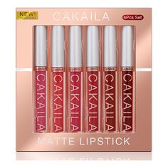 6 Matte Lip Gloss Set Boxed Non-Cup Long-Lasting Lip   Caros clientes:   Somos da China.   Você não precisa pagar o frete, só precisa pagar o preço do produto.   Nossos produtos estão em estoque.   Concluiremos a entrega dentro de 5 a 10 dias após a geração do pedido. Utilizamos a via aérea da logística.   Se você tiver alguma dúvida sobre o preço, tecido, função e uso do produto, pode nos consultar e responderemos o mais rápido possível.   Desejamos-lhe um dia maravilhoso e boas compras! Red Lipstick Matte, Matte Lipstick Set, Complete Makeup, Cosmetic Kit, Pink Lip Gloss, Matte Lip Gloss, Lip Gloss Set