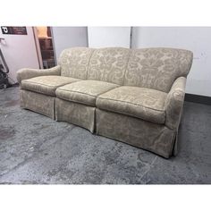 a couch that is sitting on the floor