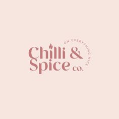 the logo for chilli and spice co