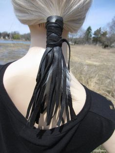 Leather Ponytail Holder Hair Wrap Extensions, Black Fringe Bohemian Hair Jewelry Leather Hair Wrap, Hair Wrap Extensions, Ponytail Wrap, Bohemian Hair, Hair Extensions Best, Bohemian Hairstyles, Fringe Hairstyles, Ponytail Extension, Hair Wraps