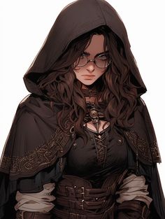 a woman with glasses and a hood on