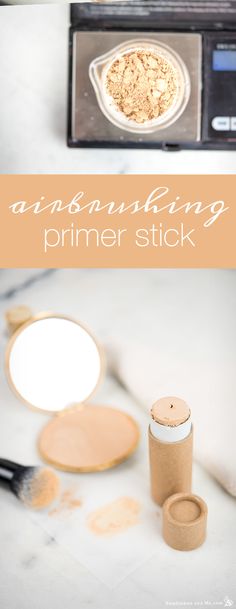 Diy Makeup Foundation, Diy Primer, Airbrushed Makeup, Primer Stick, Kitchen Apothecary, Foundation Ideas, Christmas Gifts Diy Homemade, Witch Bottle, Make Your Own Makeup