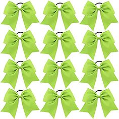 CHLONG 8" Large Cheer Bow Ponytail Holder Classic Hair Bow Accessories Cheerleader Girls Teen Colleg Big Bows, Good Price Cheerleader Girls, Classic Hair, Cheerleader Girl, Cheer Team