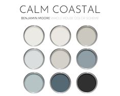 the color scheme for calm coastal