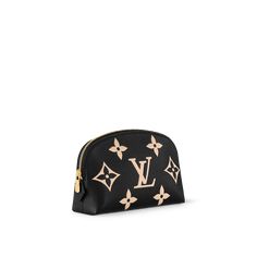 LOUIS VUITTON® - Cosmetic Pouch Pm - Black Louis Vuitton Makeup Bag, Louis Vuitton Makeup, Louis Vuitton Cosmetic Pouch, Fashion Shoes Heels, Louis Vuitton Pochette, Louis Vuitton Official, Cosmetic Pouch, Lv Bag, Small Leather Goods