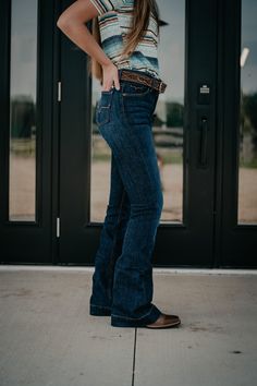 Jennifer Flare Jean by Kimes Ranch – Cold Cactus Inc. Cute Western Outfits, Granola Outfits