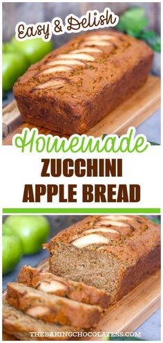 an image of homemade zucchini apple bread