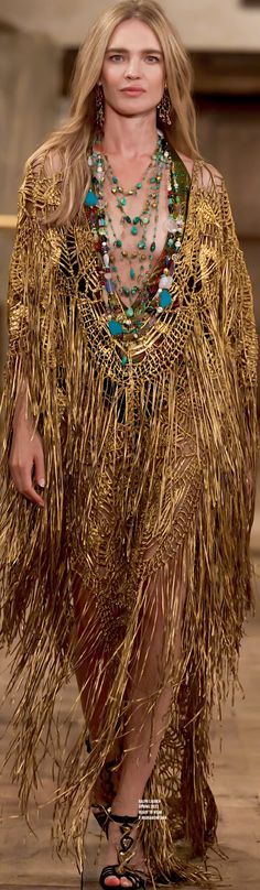 Gold Fashion, Ponchos, Ralph Lauren, Crochet, Gold, Color