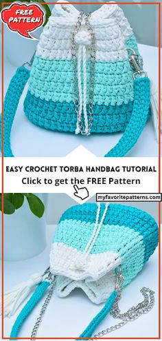 crochet handbag pattern with instructions to make it