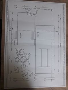 a blueprint shows the floor plan for a house with two floors and an entry way