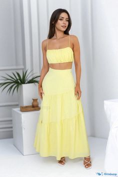 Orcajump - Sophisticated Long Gowns with Bra Strap Fastening Fitting Skirt, Summer Formal Dresses, Red Swimwear, White Swimwear, Prom Dresses Yellow, Long Sleeve Gown, Comfortable Bras, Long Sleeve Casual Dress, Midi Dress Party