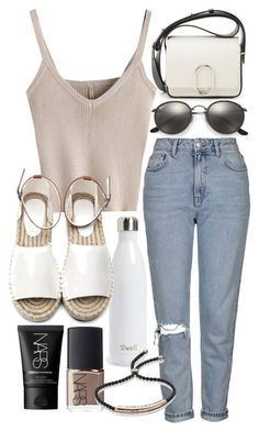 Mode Ulzzang, College Outfit, Dream Closets, Topshop Jeans, Monica Vinader, High Waisted Jeans, Looks Style, Mode Inspiration