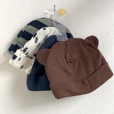 New With Tag 0-6 Months 4 Pack Hats Month Colors, Kids Accessories, Blue Brown, 6 Months, Accessories Hats, Kids Shop, Color Blue