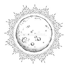 the sun with water droplets on it, vintage engraving style royalty illustration