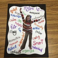 an image of a woman with her arms in the air and words written on it