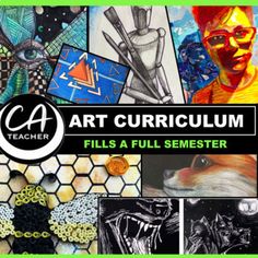 an advertisement for art curioum with pictures and words