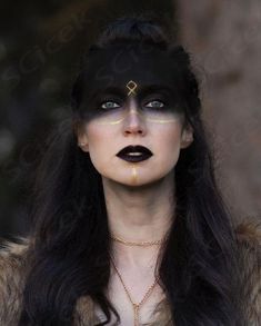 Norse Heathenism, Nordic Costume, Nordic Sisterhood, Halloween Makeup Witch, Fantasy Ball, Creepy Halloween Makeup, Witch Makeup