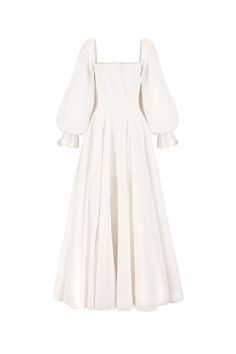 The Ivory Dusk Gown Dusk Dress, Silk Dressing Gown, Corset Skirt, Puff Dress, Maxi Dress Cotton, Knitted Coat, Wicker Basket, Long Puff Sleeves, Sweater Accessories