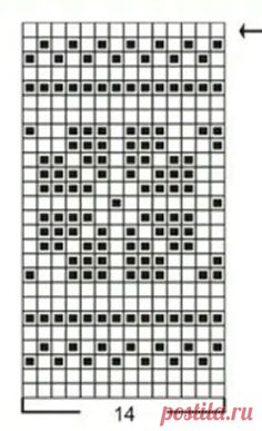 an image of a grid with squares and dots on it, as well as the number one