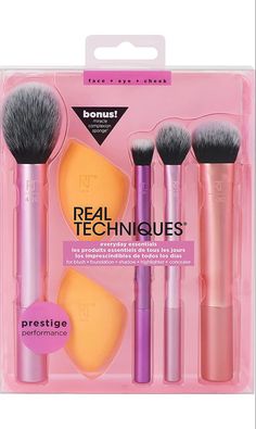 Essential Makeup Brushes, Real Techniques Brushes, Travel Gift Set, Makeup Blending, One And Done, Best Makeup Brushes, Makeup Brush Kit