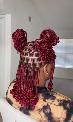 Braid Anime, Braids Reference, Hairstyle Korean, Red Braids, Braids Long, Hair French, Cute Box Braids, Hairstyle Men, Short Box Braids Hairstyles