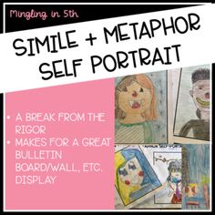 an advertisement for a self portrait contest with images of people and words that read,'smile + metaphor self portrait '