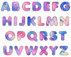 the upper and lower letters are made up of different colored liquid type, including one letter