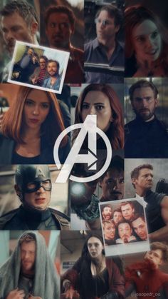 the avengers movie poster with many photos