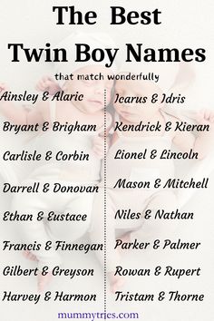 the best twin boy names are in this list