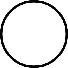 a black and white circle with an oval in the middle