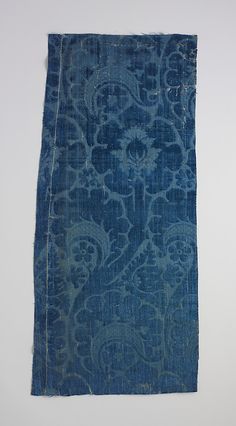 italian #silk #velvet, 1st half 15th century, metmuseum Medieval Garb, Late Middle Ages, Fabric Remnants