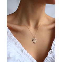 14 K Gold Necklace For Women Hamsa Hand Of Fatima Evil Eye Pendant Kabbalah Charm Success And Protection Lucky Monsini Fine Jewelry Gift ❤❤【Materials & Specifications】❤❤ - 14K gold Charm Necklace -Gold Color Options: Rose Gold, Yellow Gold, White Gold Necklace Width:1.6cm (0.62in) Necklace Length:1.9cm (0.74in) ◆◆Length including handle◆◆ 💕💕【Available in 4 different chain lengths】 42 cm (16.5 in) 44 cm (17.3 in) 46 cm (18.1 in) 48 cm (18.8 in) Gold Color Option : Yellow Gold,White Gold Ros Gold Symbolic Evil Eye Charm Necklaces, 14k Gold Evil Eye Amulet Necklace, Hamsa And Star Of David Necklace, Hamsa Necklace Silver, Opal Hamsa Necklace, Beautiful Gold Necklaces, Gold Hamsa, Solid Gold Necklace, Gold Necklace Women