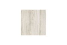 a white tile wall with wood grain pattern