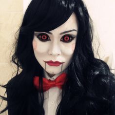 puppet costume - Recherche Google Jigsaw Doll, Saw Costume, Google Halloween, Jigsaw Costume, Jigsaw Halloween, Halloween Portraits, Costumes Faciles, Billy The Puppet, Puppet Costume