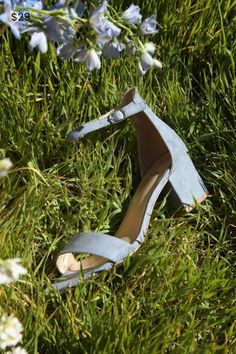 Say hello to your new everyday shoe ... the Lulus Harper Light Blue Suede Ankle Strap Heels! A chic single sole silhouette (with slender toe strap and peep-toe upper) has a structured heel cup, and adjustable ankle strap with gold buckle. 2. 5" wrapped block heel. Cushioned insole. Nonskid rubber sole. Man Made Materials. Imported. Lulus | Harper Light Blue Suede Ankle Strap Heels. Reception Shoes, Everyday Shoe, Perfect Wedding Shoes, Perfect Heels, Lulu Fashion, Blue Accessories, Blue Heels, Everyday Shoes, Ankle Strap Pumps