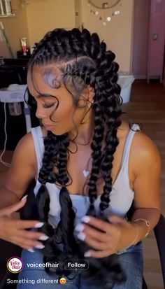 Fish Bone Ponytail, Black Hairstyles Natural Braids, Butterfly Cornrow Braids For Black Women, Two Braid Styles For Black Hair, Plaited Hairstyles For Black Women, Large Twist Braids Black Women, Iverson Braids For Women, Butterfly Braids With Curls