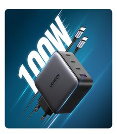 an advertisement for the new iphone charger with two usbs and one type - c adapter